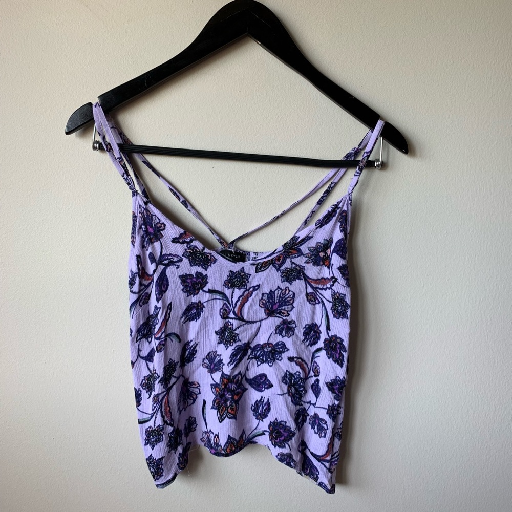 Kendall & Kylie Floral Print Cropped Top Sz S✨